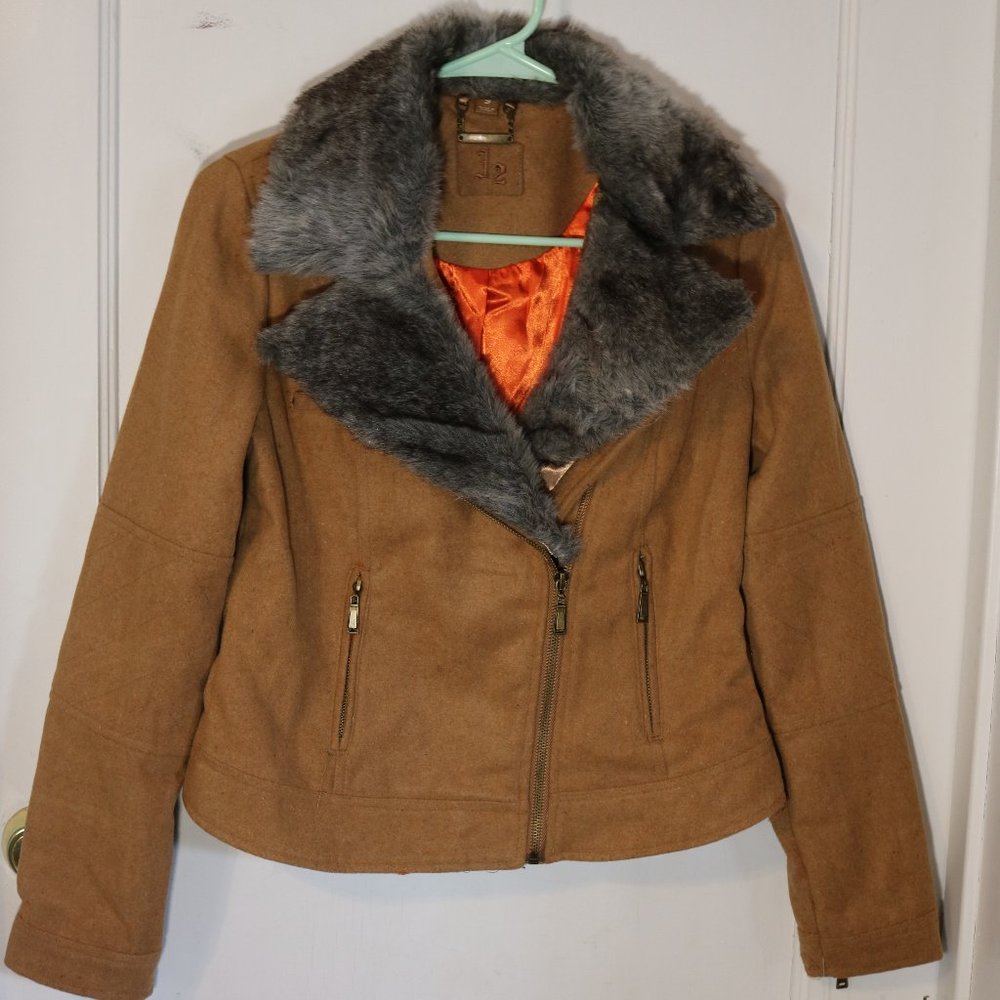 Brand New J2 Brown Jacket Small Junior's